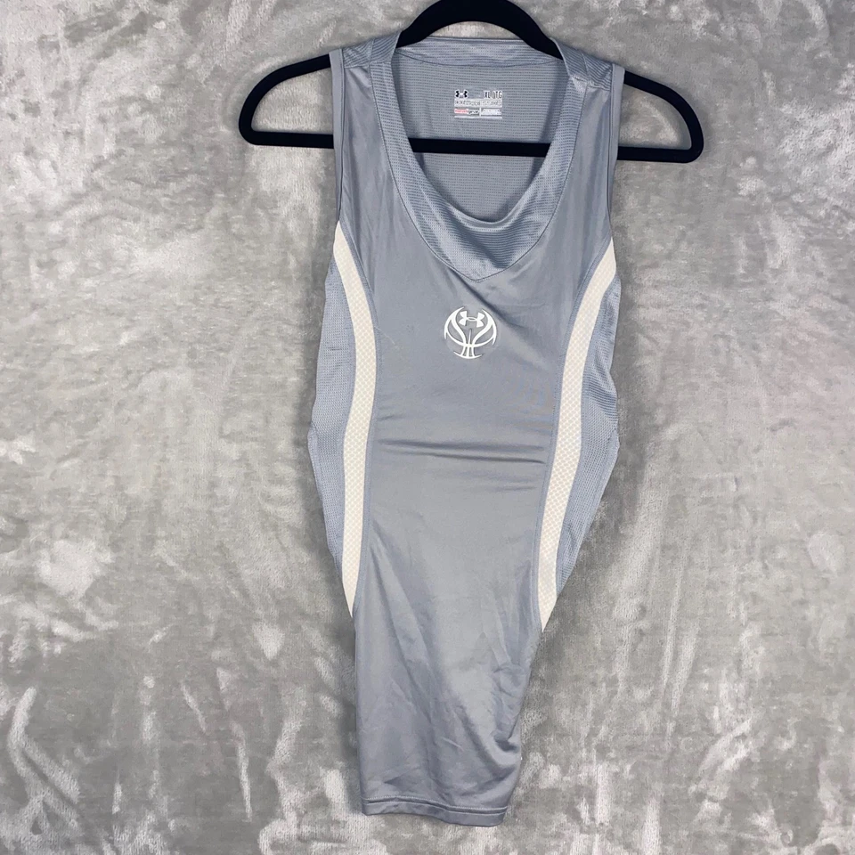 Under Armour Men's UA MPZ Compression Basketball Tank XL Gray HeatGear NWT Gift - Image 1 of 4