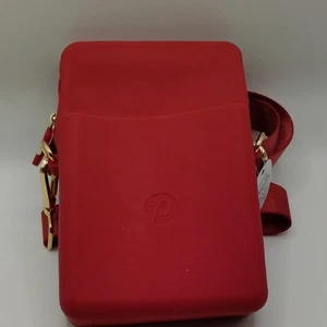 New Peepers By Peeperspecs Burgundy Silicone Crossbody Handbag Shoulder Bag - Picture 1 of 4