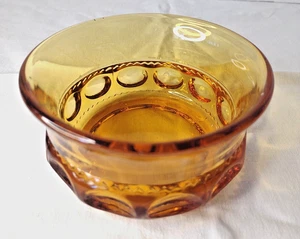 Vintage Bernstein Indiana Glas King's Crown Daumenabdruck Dessertschale/Schmuckschale - Bild 1 von 5