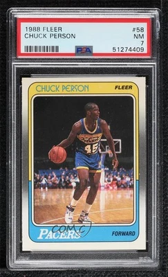 1988-89 Fleer Chuck Person #58 PSA 7 - Image 1 of 2