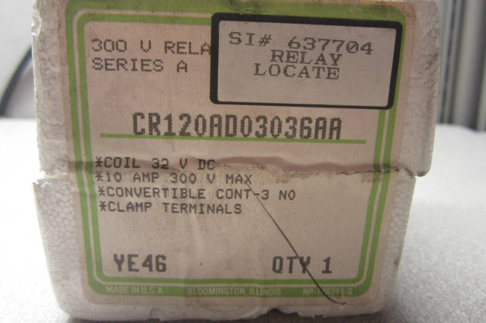 NEW GENERAL ELECTRIC CR120AD03036AA  RELAY  - Image 1 of 1