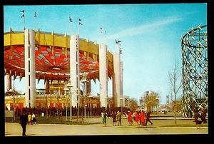 1964 State of N.Y. Pavilion New York World's Fair exposition postcard - Picture 1 of 2