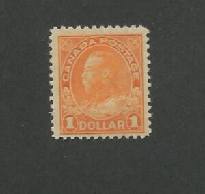 Canada 1925 King George V Admiral Issue Fine-Very Fine $1 Stamp #122 CV $220