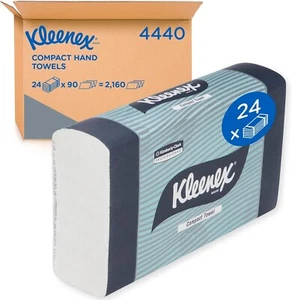 Kleenex 4440 Compact Hand Towel 24 Packs x 90 Towels - Picture 1 of 6