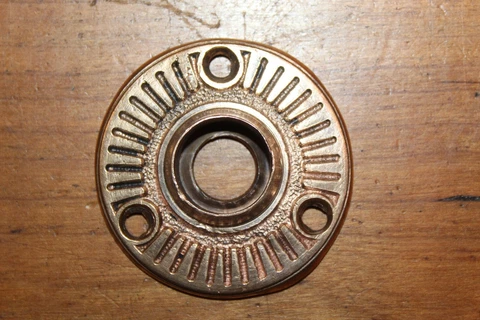 Victorian Cast Bronze Doorknob Rosette Matches Oriental Knob B-11700 EE-55 Cover