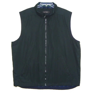 Lee Valley Ireland Mens Hunter Green Flannel Plaid Lined Zip Up Vest Size XXL - Picture 1 of 13