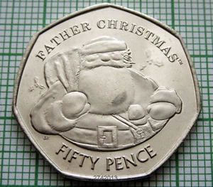 GIBRALTAR 2018 AB 50 PENCE, CHRISTMAS - FATHER CHRISTMAS, BU - Picture 1 of 6