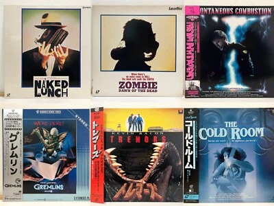 Dawn of the Dead, Tremors, and more. Horror Movie Laserdisc Lot of 6 LD Japan - Image 1 of 4