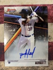 YORDAN ALVAREZ 2018 RC AUTO On-Card Bowman's Best B18-YA