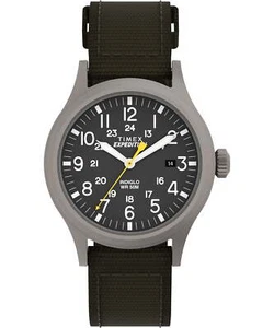Reloj Timex Expedition Scout 40 mm para hombre - esfera negra caja gris y tela verde St - Imagen 1 de 6