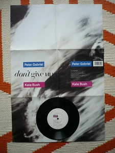 Peter Gabriel & Kate Bush Don't Give Up 7" Vinyl UK 1986 Single Poster Cover - Picture 1 of 12