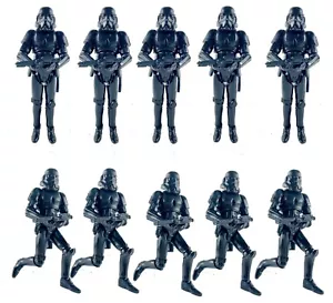 Lot of 10pcs Star Wars Shadow Stormtrooper Black Troopers 3.75" Action Figure - Picture 1 of 6