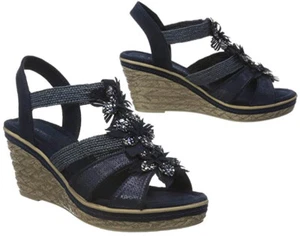 MARCO TOZZI Keil-Riemen-Sandalen Riemchensandalen mit Keilabsatz Gr. 37 - Bild 1 von 1