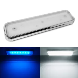 12V 18" RV Interior LED Ceiling Lights Camper Boat Panel Downlight Cool W & B - Foto 1 di 7