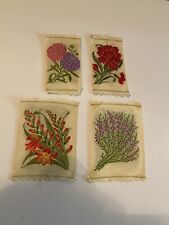 antique floral tobacco silks   good for dollhouse or miniature collecting