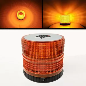 BIG BATTERY BEACON MAGNETIC LED FLASHING WARNING HAZARD TRUCK RECOVERY LIGHT - Picture 1 of 5