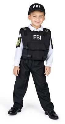 Dress Up America FBI Costume for Kids - Federal Agent Dress-Up for Boys - Image 1 of 4