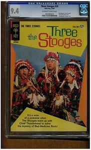 Three Stooges #20 CGC 9.4 CASI COMO NUEVO ORO KES COMICS 1964 PÁGINA BLANCO A BLANCO - Imagen 1 de 2