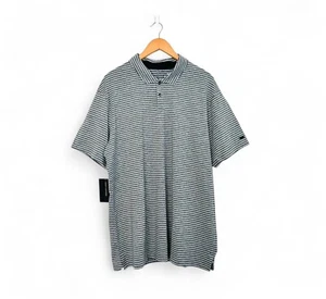 Nike TW Tiger Woods Vapor Dry Stripe Polo Neu mit Etikett XL grau Golf DriFit Kurzarm - Bild 1 von 12
