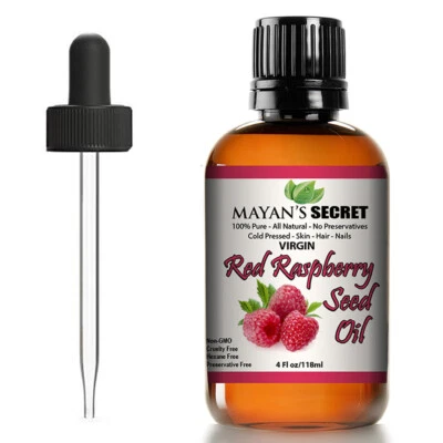 Red Raspberry Seed Oil - 4 fl oz - Cold-Pressed by Mayan's Secret  - Image 1 of 3