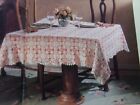 Table Dressing, tablecloth;  (CF-198-14)  vintage crochet  pattern