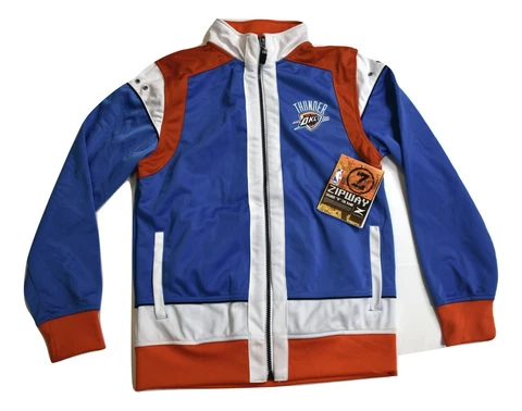 Zipway NBA Youth Boys Oklahoma City Thunder Basketball Jacket LOOK M (10-12) Cover