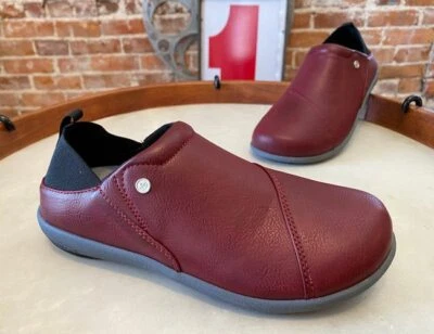 Spencer 勃艮第矫正可调式懒人鞋 布鲁克林 全新 — 第 1/4 张图片