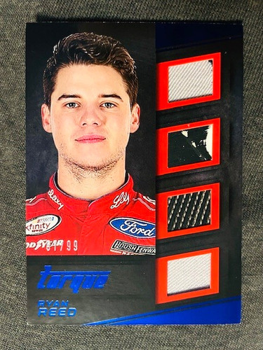 2016 Panini Torque Ryan Reed Quad Race Used Firesuits Tire Relic Blue ...