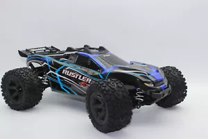 Traxxas TRX 67164-4 BLUE Blue 1:10 Rustler 4x4 BL-2S Brushless Stadium Truck - Picture 1 of 18