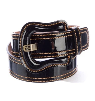 Cinturón ancho de charol Fendi  Foto 1 de 2