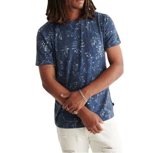 Lucky Brand Men's Batik Print Tee  Cotton/Polyester/Linen Blend   XL - Picture 1 of 11