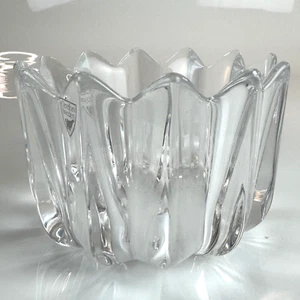 Vintage Orrefors Sweden Crystal Glass Fleur Flower Trinket Candy Bowl Dish 3.25" - Picture 1 of 18