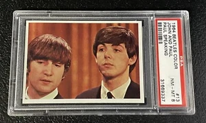 PSA 8 Paul McCartney Rookie Card 1964 Beatles Color #13 Topps John Lennon Ringo - Picture 1 of 3