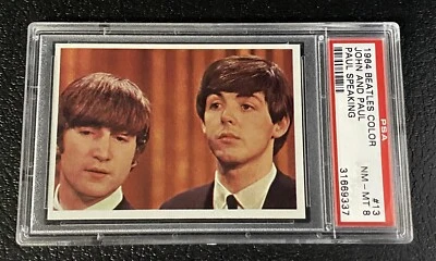 PSA 8 Paul McCartney Rookie Card 1964 Beatles Color #13 Topps John Lennon Ringo - Image 1 of 3