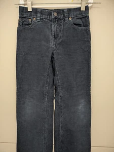 Polo Ralph Lauren Boys 6 Blue Corduroy Straight 100% Casual Walk Uniform Solid - Picture 1 of 19