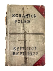 1921 1922 Scranton PA Police Department Crime Record Ledger Book Pennsylvania  - Picture 1 of 19