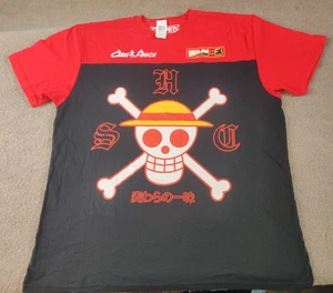 One Piece Straw Hat Crew Jolly Roger T-Shirt 2XL Ripple Junction Colorblock Tee - Picture 1 of 9