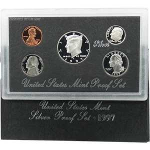 1997 Silver Proof Set U.S. Mint Original Government Packaging OGP COA - Picture 1 of 3