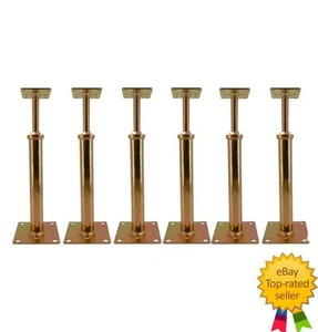 6 Pack Adjustable 4 1/3" - 7" Leveling House Floor Jacks Mini Screw Post Pole - Picture 1 of 5