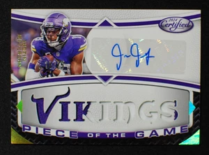 🌟 JUSTIN JEFFERSON - 2024 Panini Certified Piece Of Game AUTO JERSEY #18/25 1/1 - Imagen 1 de 2