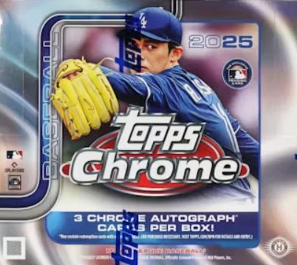 2025 Topps Chrome Baseball Factory Sealed Jumbo HTA Box - Image 1 of 1