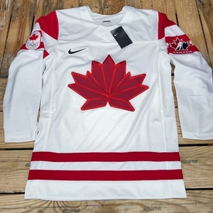 Camiseta deportiva réplica hockey olímpica de Canadá Nike Team 2022 nueva con etiquetas blanca J000418-CANA para hombre - Imagen 1 de 15