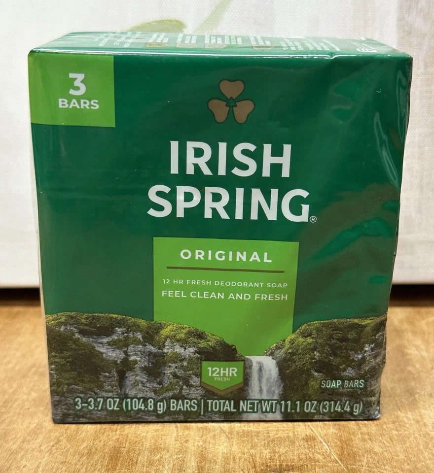 2 Irish Spring Original Deodorant Bar Soaps, 12 Hour Freshness - Image 1 of 1