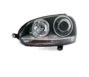 VW GOLF 5 GTI 2003 2004 2005 2006 2007 2008 NOIR VP1401L TOP GAUCHE AVANT PHARE - Picture 1 of 2
