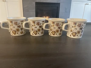 Taylor International USA tazze floreali vintage set di 4 ~ carine! - Foto 1 di 12
