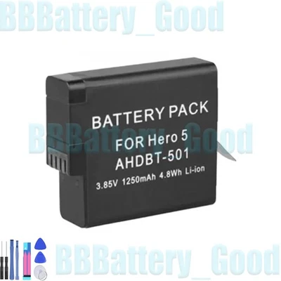 for  GoPro Rechargeable Battery AABAT-001 HERO5 & HERO6 & HERO7 1250 mAh - Image 1 of 4
