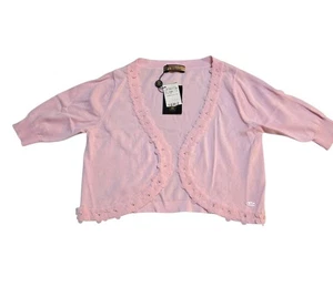 New Kinloch Anderson Girl Sweater Crop Cardigan Size 1A Pics For Measurement - Picture 1 of 8