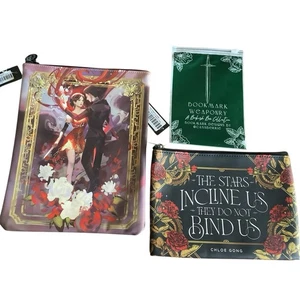 These Violent Delights Lot ot Bookish Goodies Pouch Book Sleeve and Bookmark - Picture 1 of 4