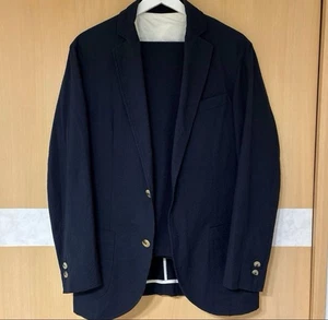 Traje Pantalones De Bonne Facture Usado Talla 46 Azul Marino - Imagen 1 de 3