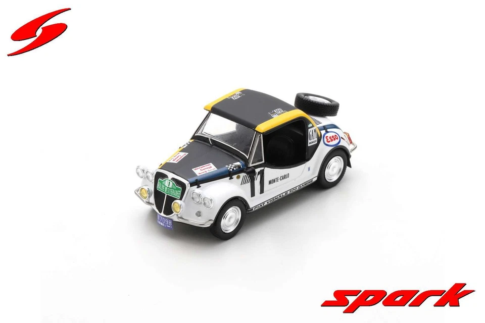 Spark Model FIAT 500 GAMINE N.11 MONTE CARLO 1969 R.F.DULBECCO-Y.LE GRAVEREND 1
